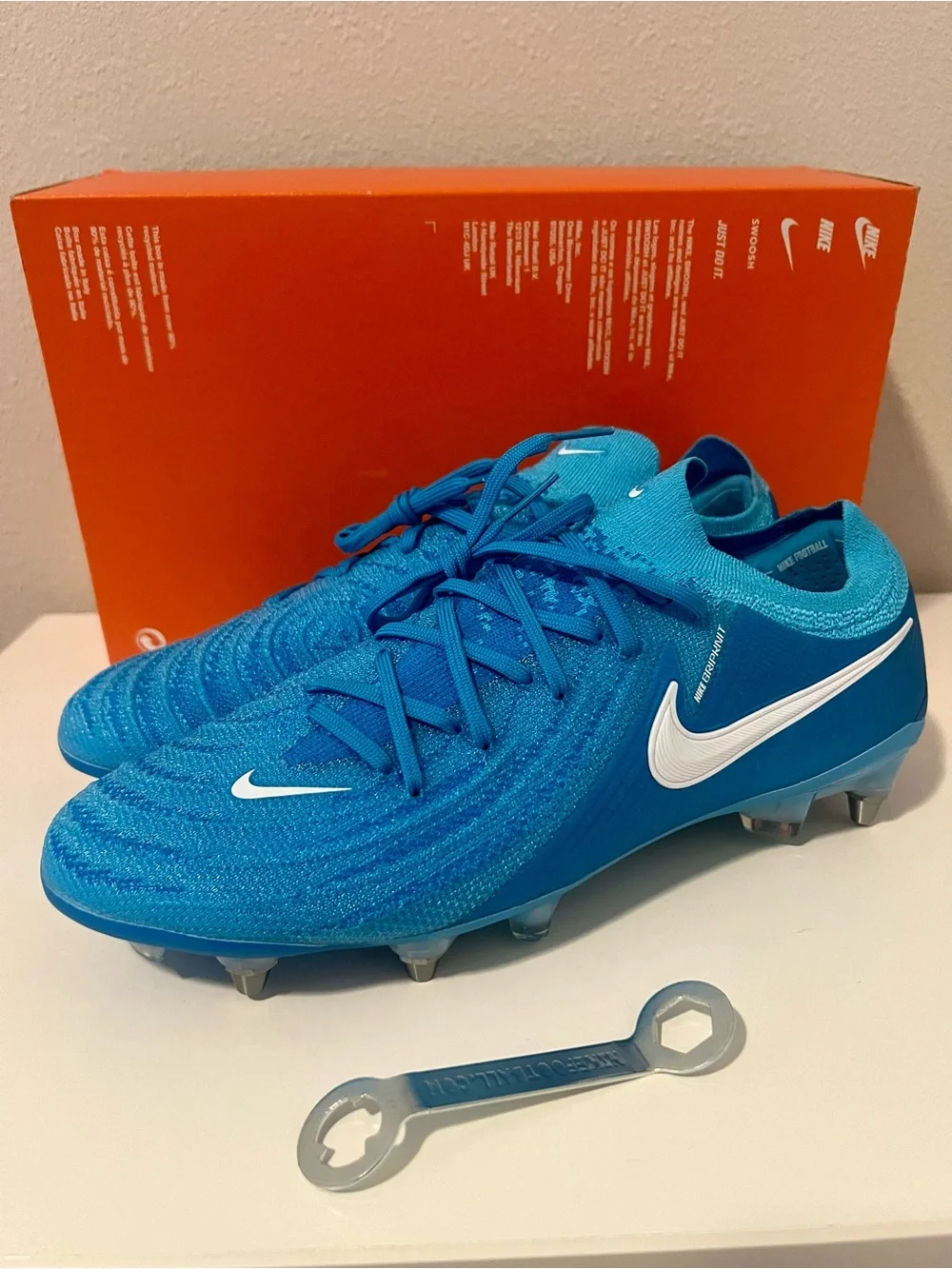 Nike Phantom GX II Elite SG-Pro Football Cleats Blue US 9 FQ9034-400